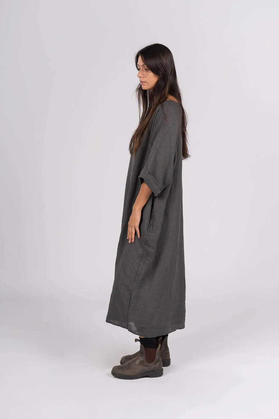 Gaella Linen Shift Dress
