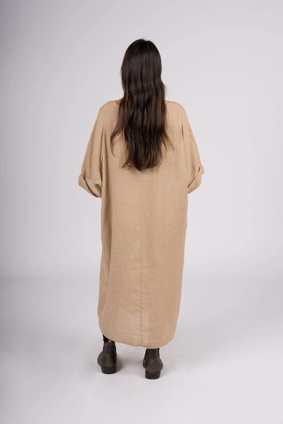 Gaella Linen Shift Dress