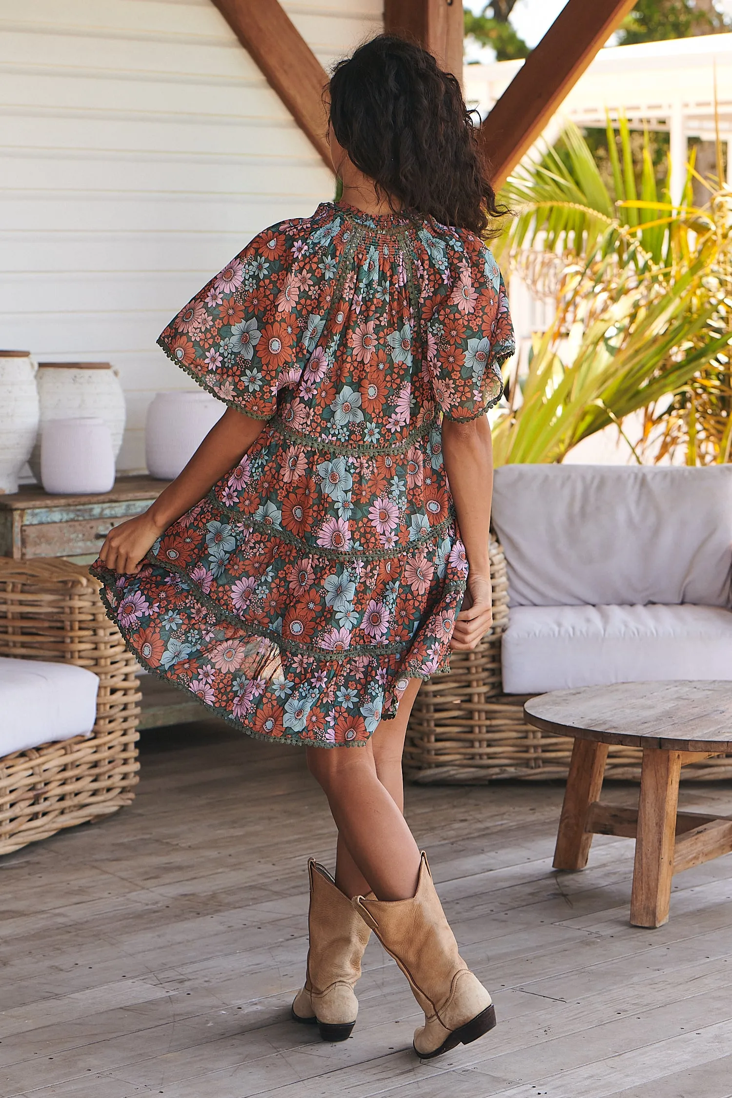 Garden of Dreams Print Coco Mini Dress