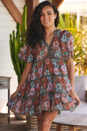 Garden of Dreams Print Coco Mini Dress