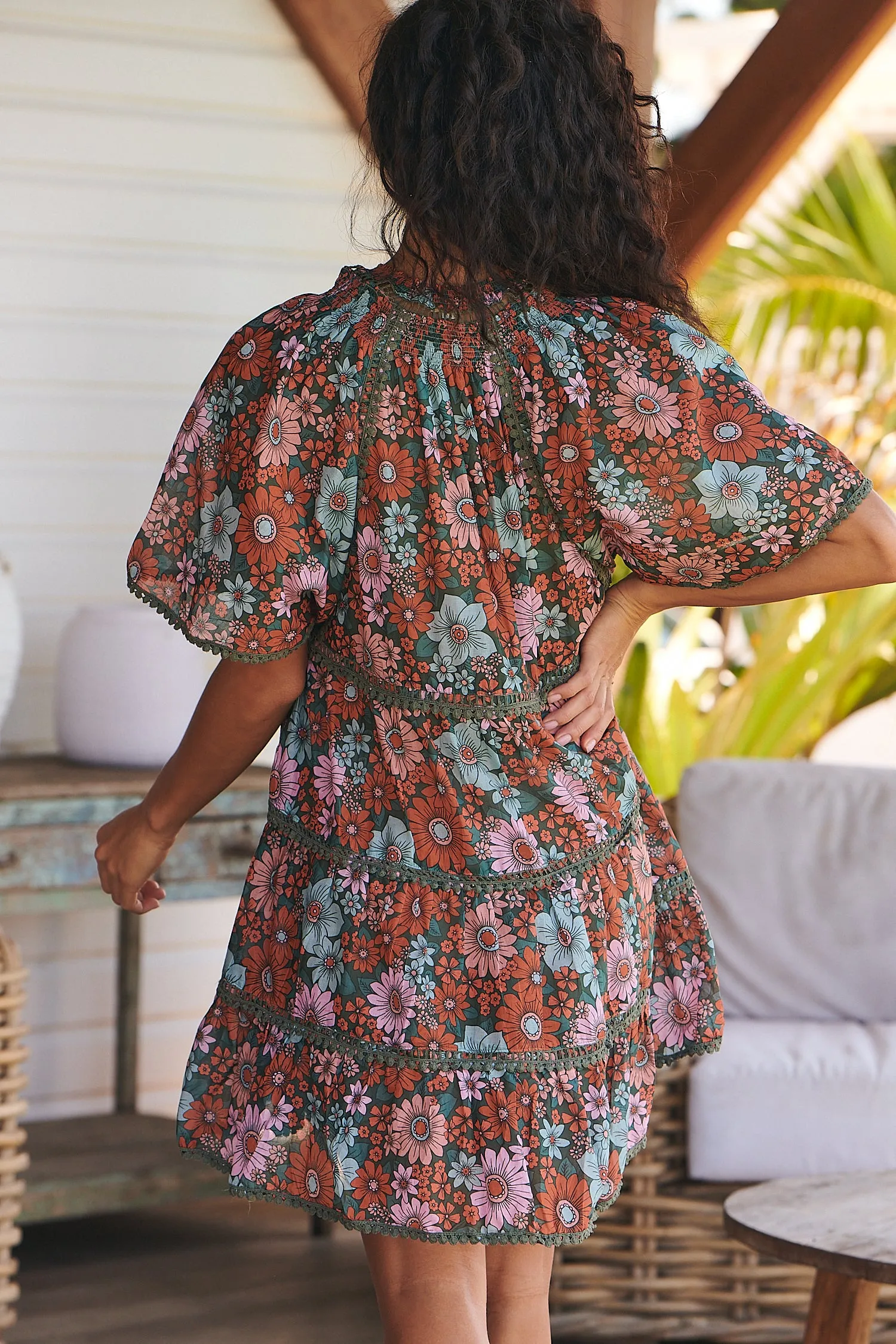 Garden of Dreams Print Coco Mini Dress