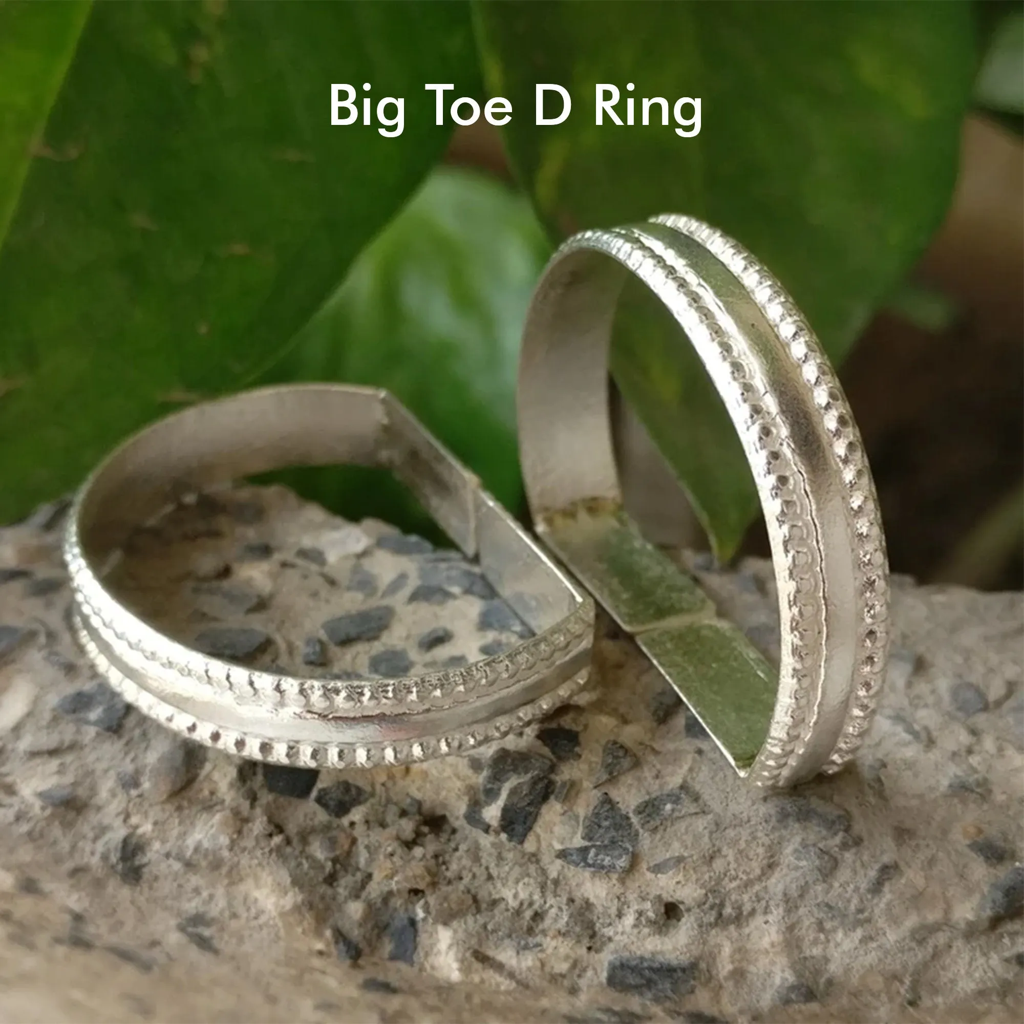 GET ENTIRE LOOK, Set of 6 Sterling Silver 925 Big & Small Toe Ring Set