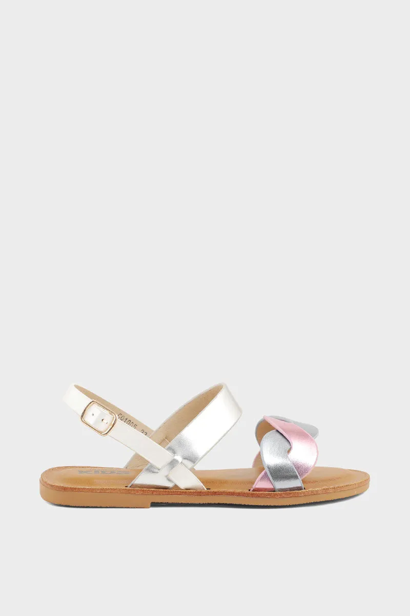 Girls Casual Sandal GQ1005-Silver
