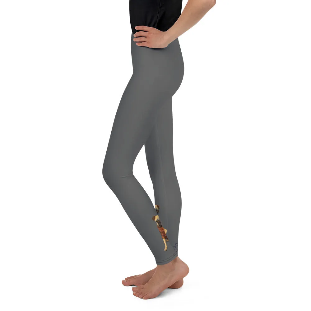 Girl's Leggings with Pug