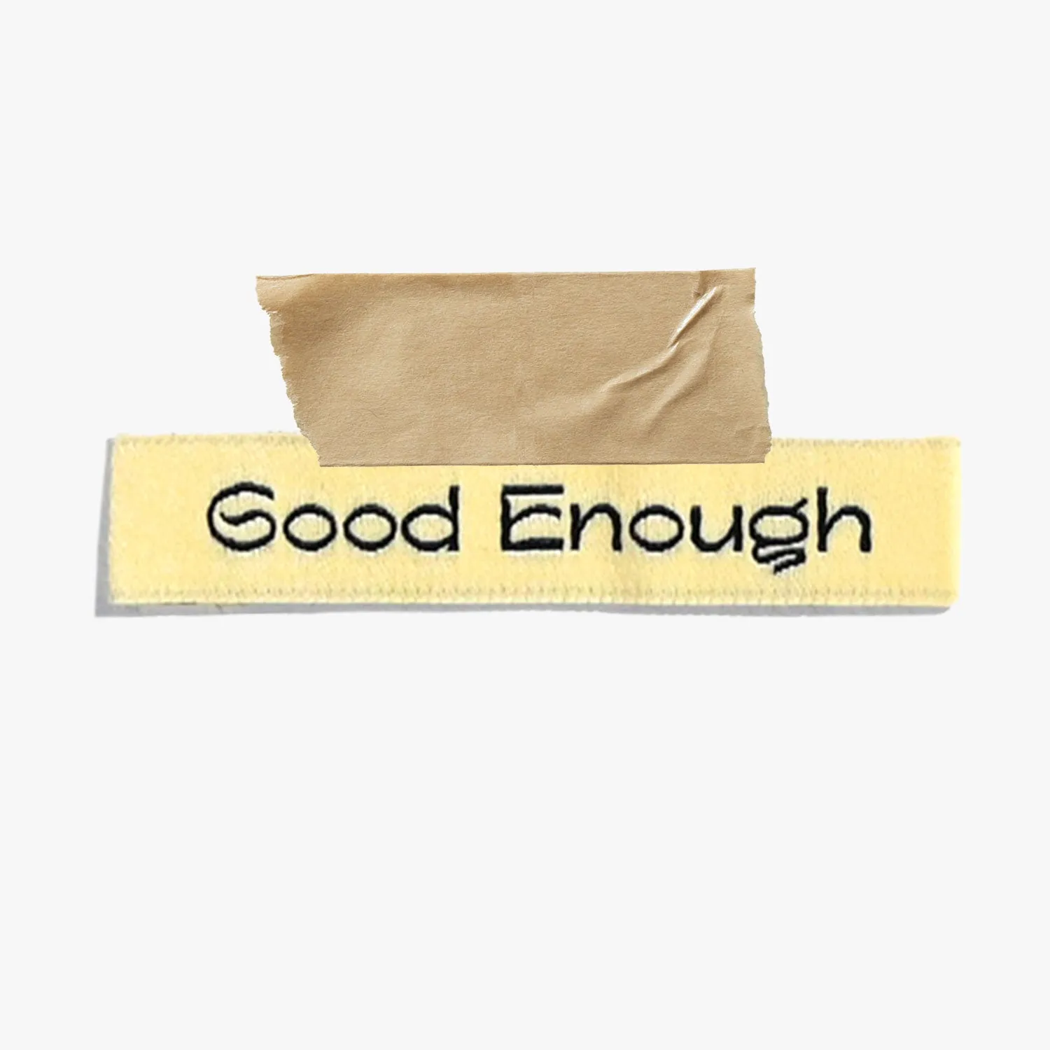'Good Enough' Yellow Label | 6 Sew-in Labels