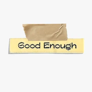 'Good Enough' Yellow Label | 6 Sew-in Labels