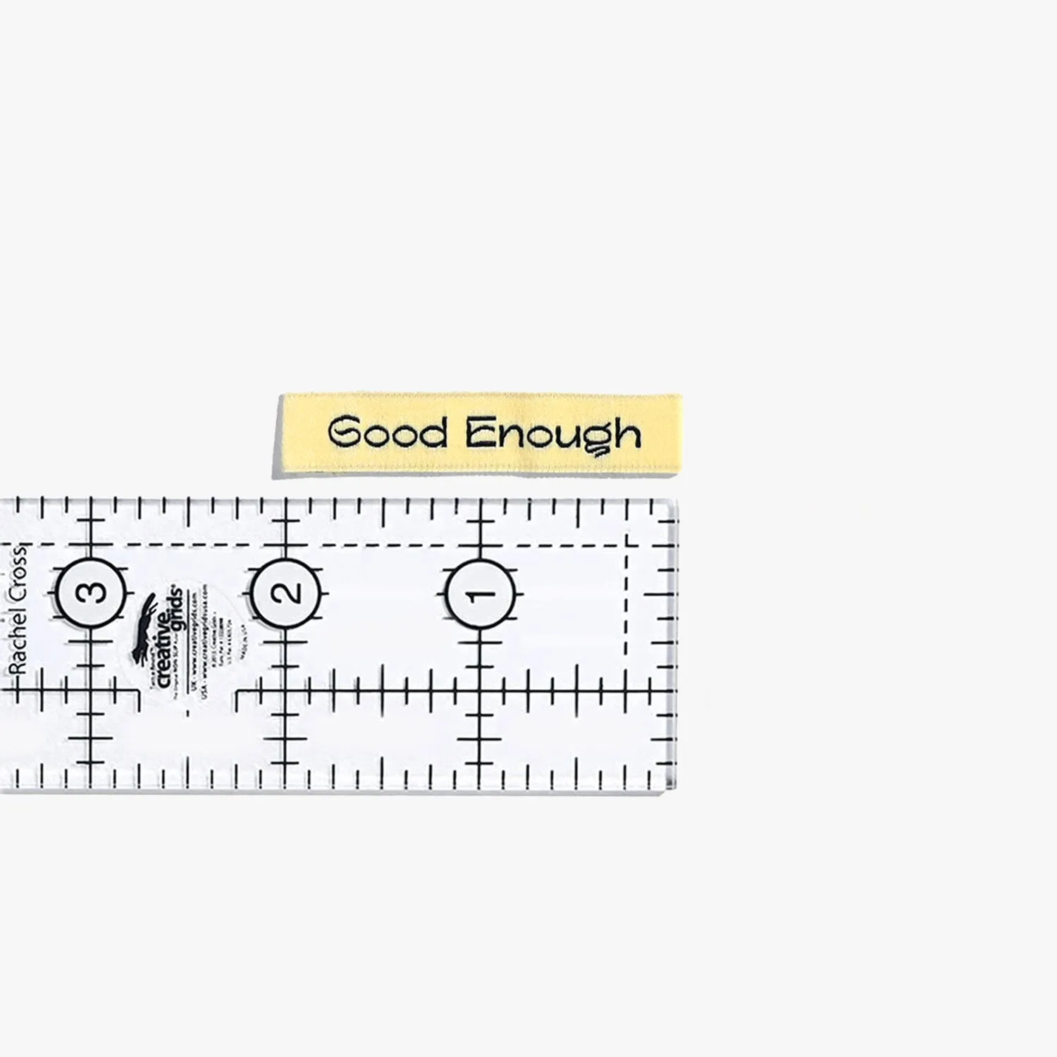 'Good Enough' Yellow Label | 6 Sew-in Labels