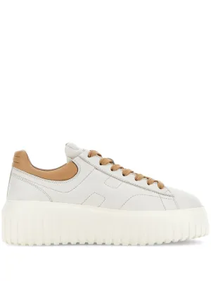 H-stripes leather sneakers