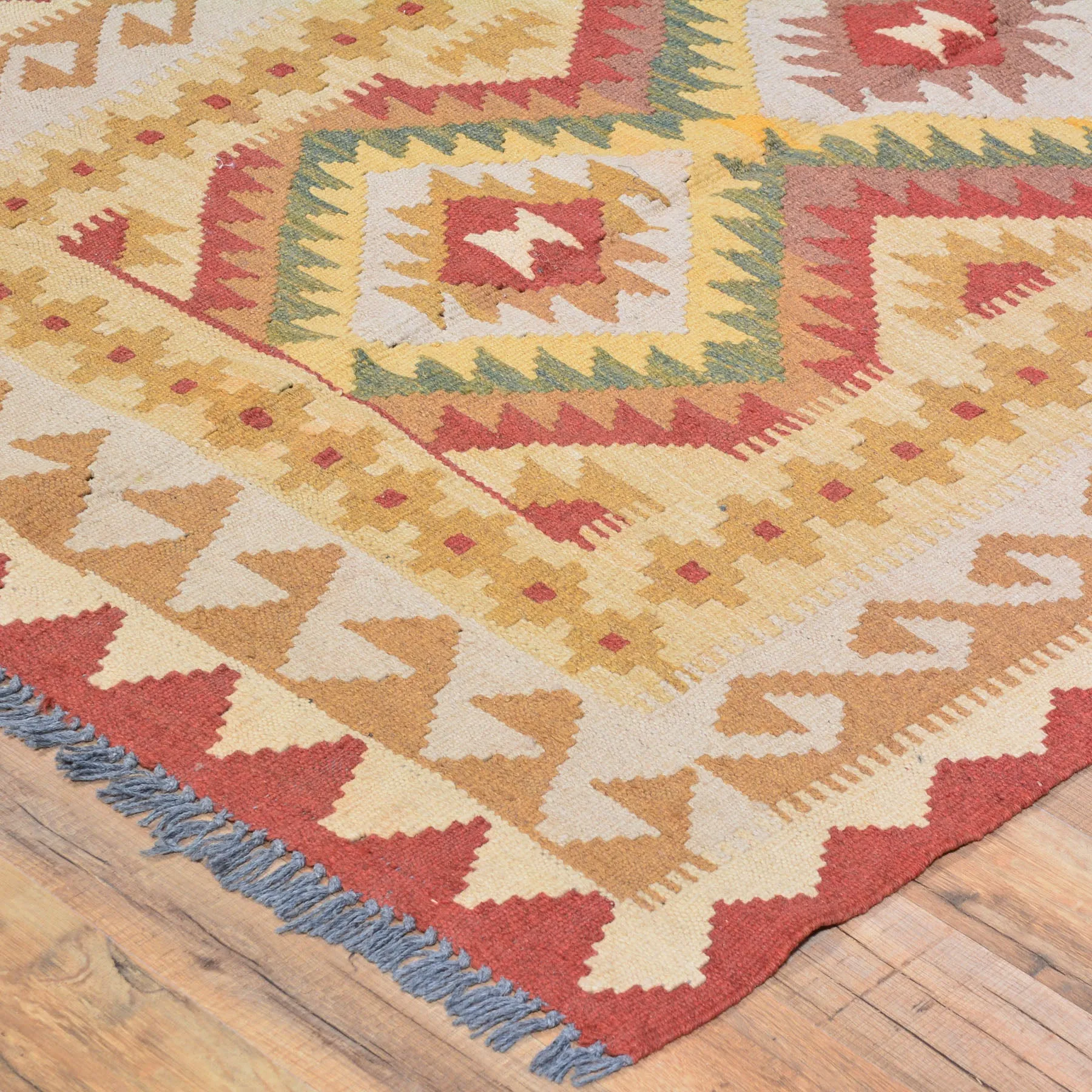 Hand-Woven Reversible Momana Kilim Handmade Wool Rug (Size 3.5 X 6.10) Brral-5166