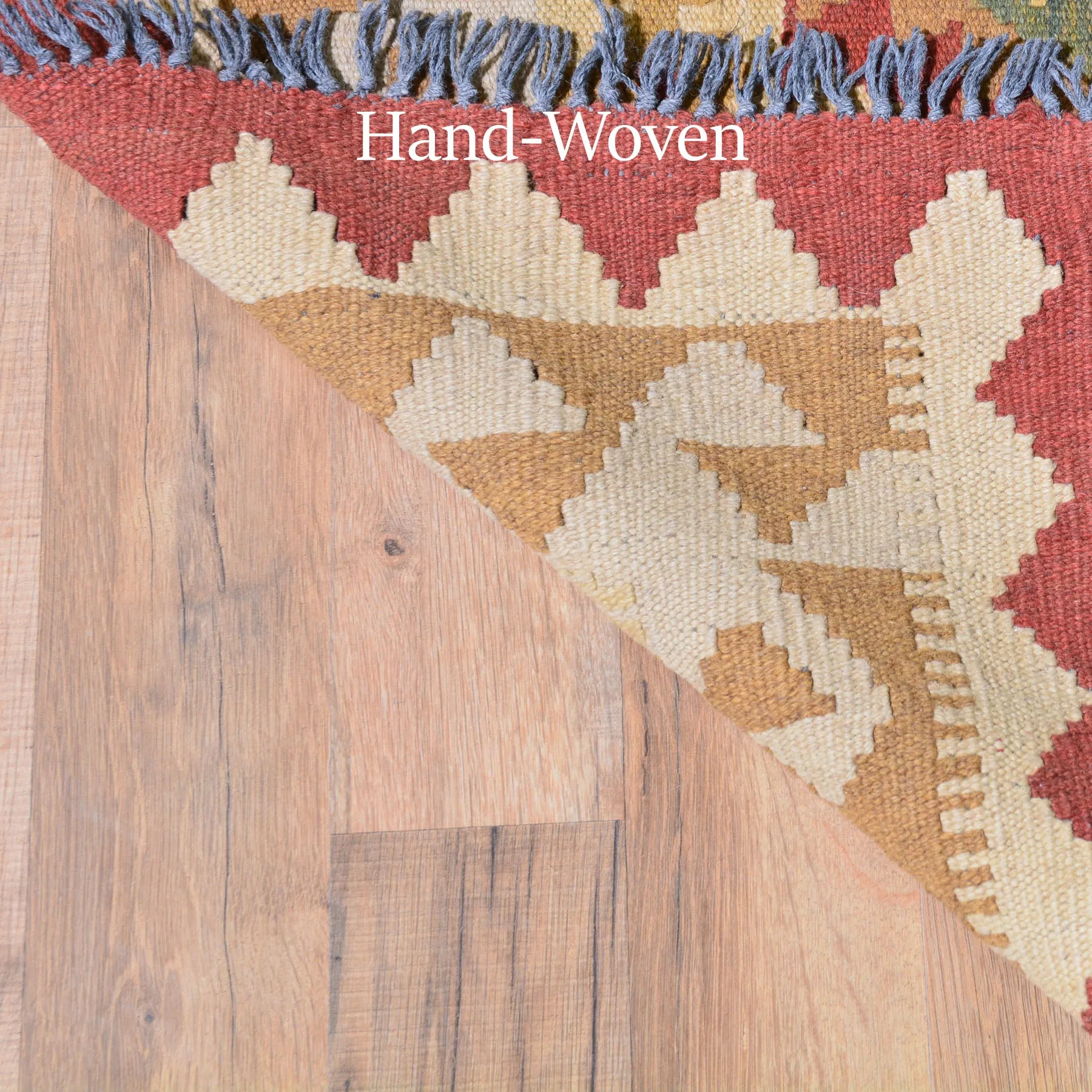 Hand-Woven Reversible Momana Kilim Handmade Wool Rug (Size 3.5 X 6.10) Brral-5166