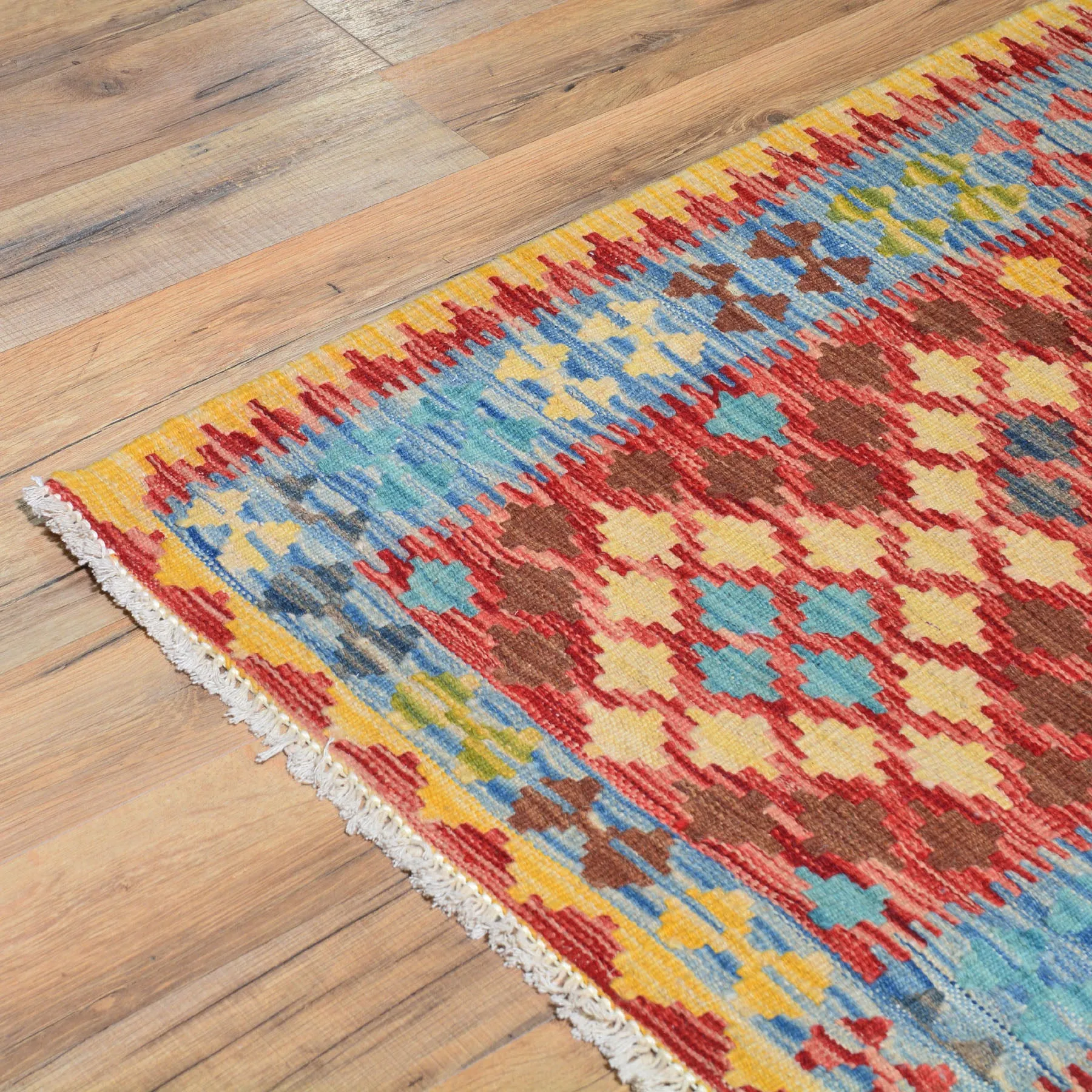 Hand-Woven Reversible Momana Tribal Kilim Handmade Wool Rug (Size 2.0 X 2.8) Cwral-7887