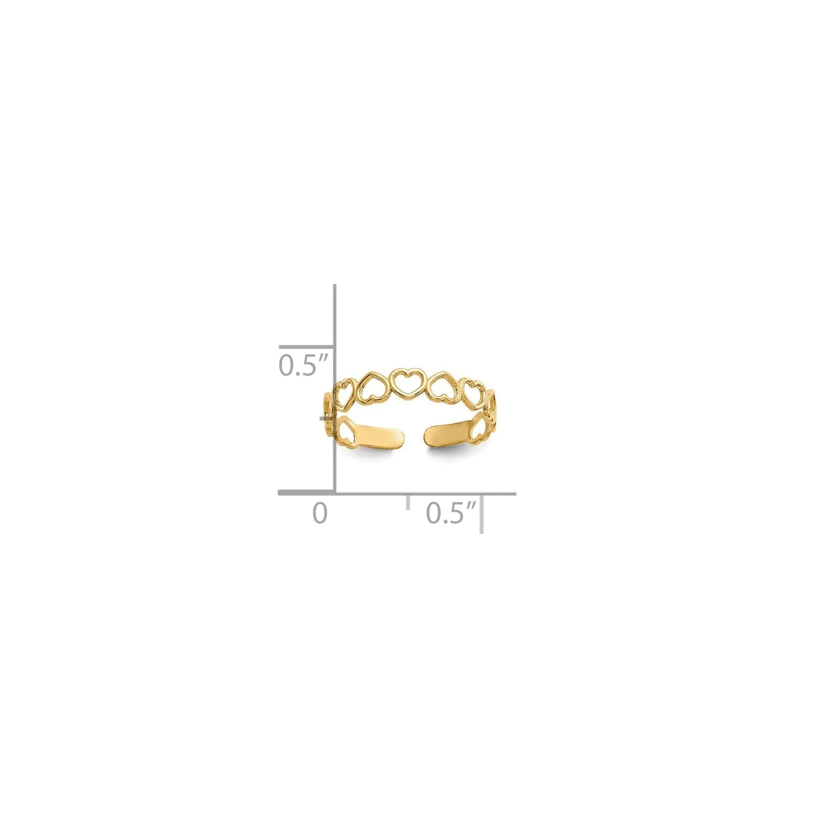 Heart Toe Ring (14K)