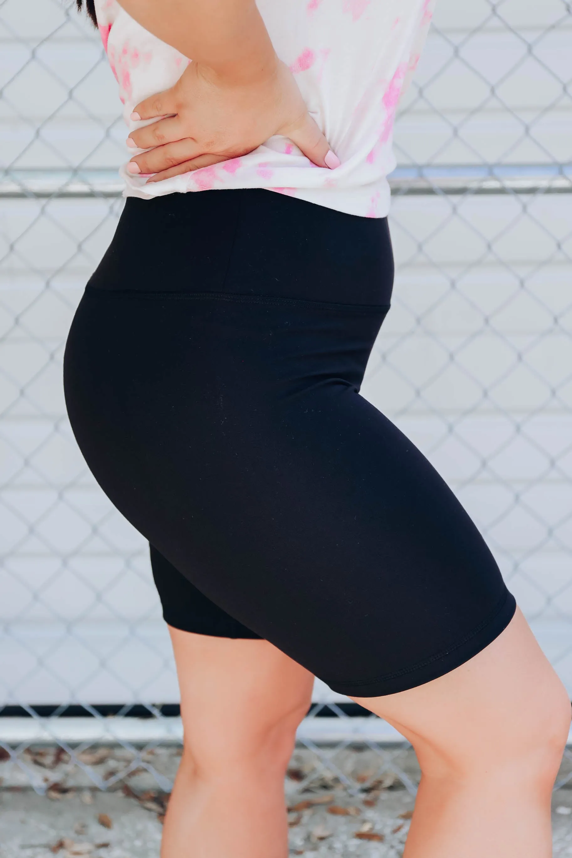 Hot Summer Biker Shorts - Black