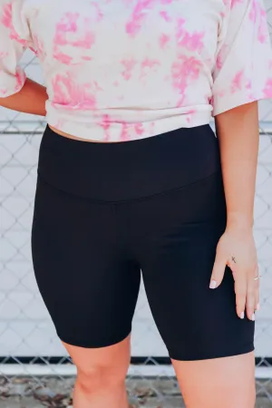 Hot Summer Biker Shorts - Black