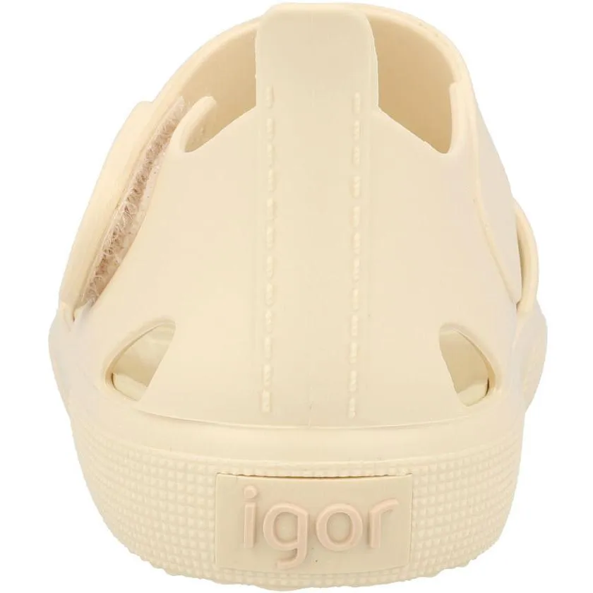 Igor Surfi Cream Sandals for Toddlers