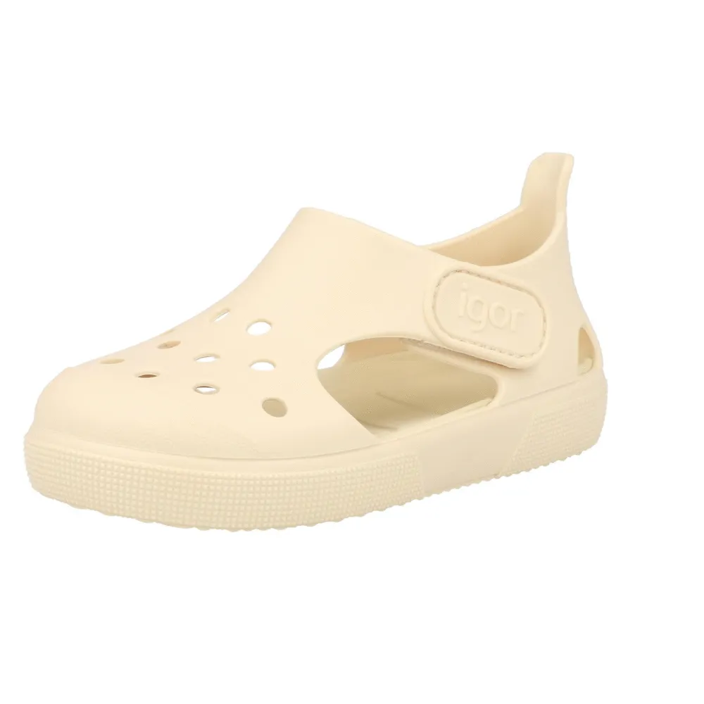 Igor Surfi Cream Sandals for Toddlers