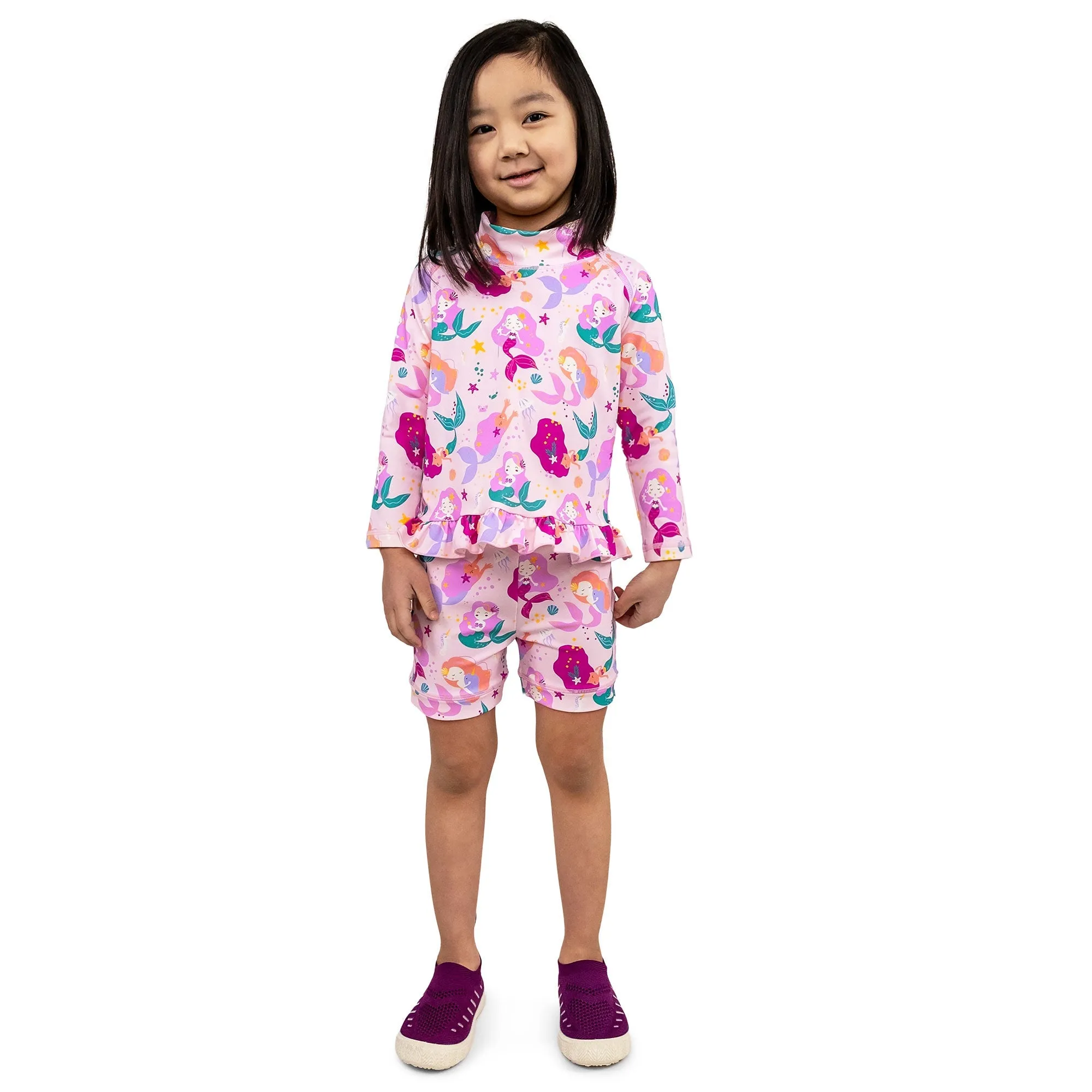Jan & Jul 2pc UV Suit - Pink Mermaid