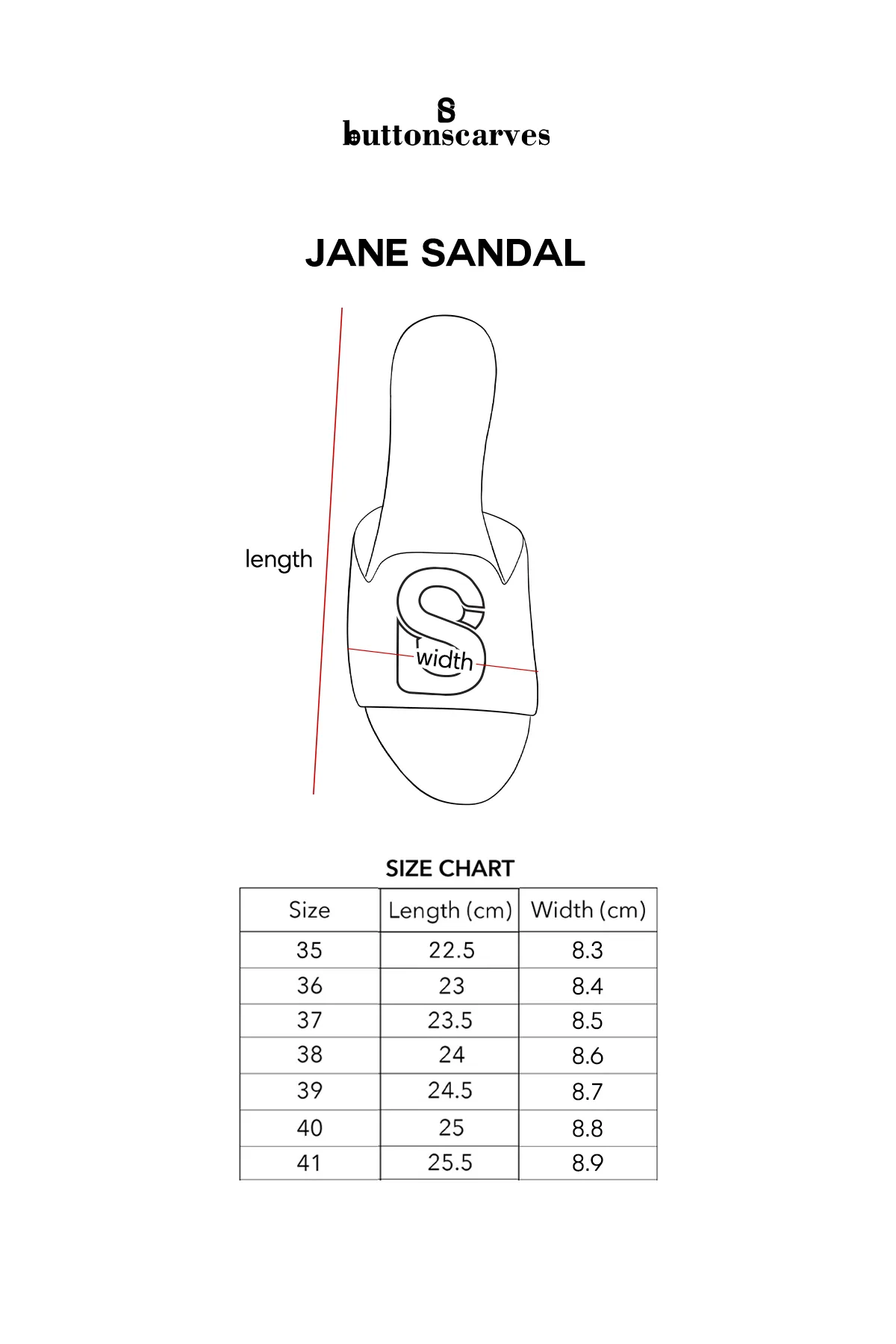 Jane Sandal - Black