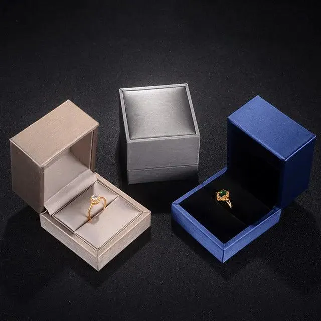 Jewelry Grey Leather Boxes