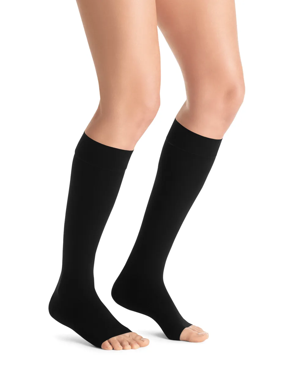 Jobst Opaque Open Toe Knee Highs 30-40 mmHg