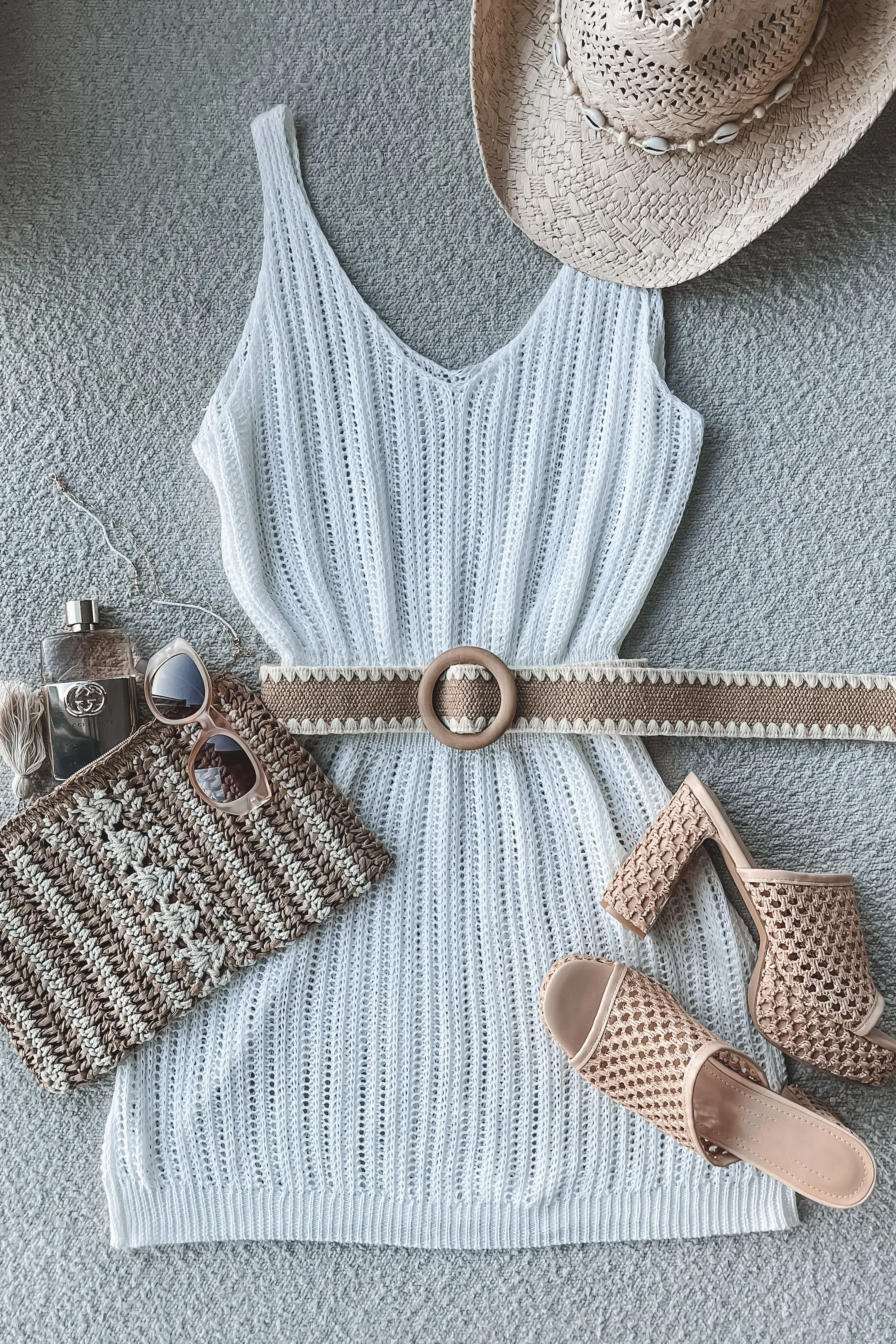 Keep Calm And Relax Cover Up Knit Dress