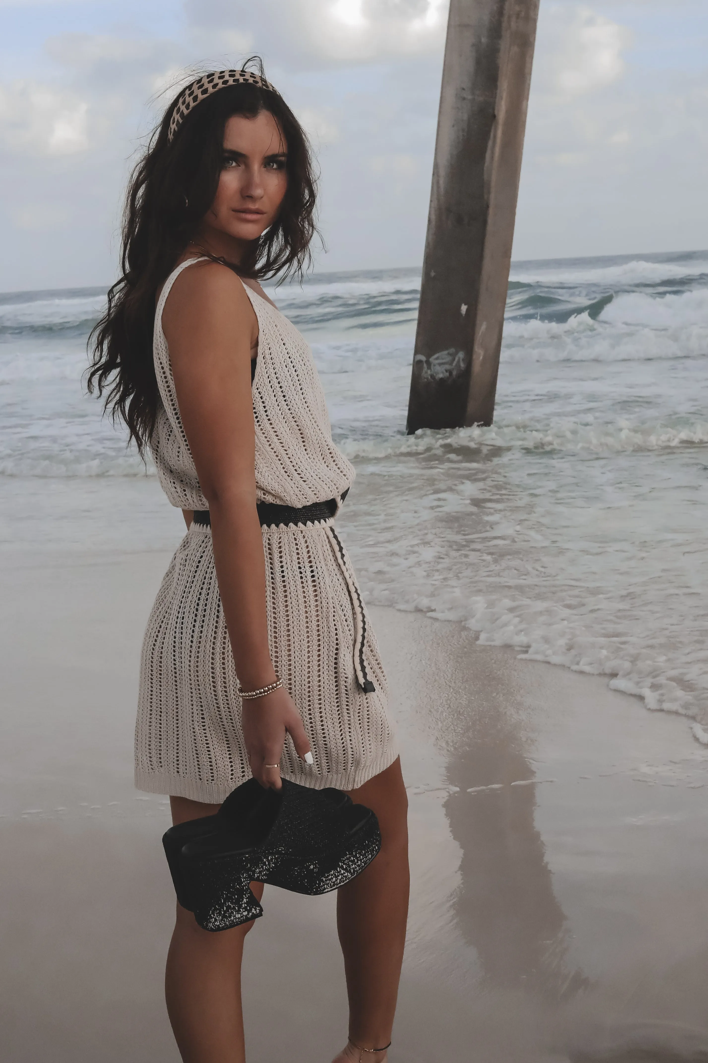 Keep Calm And Relax Cover Up Knit Dress