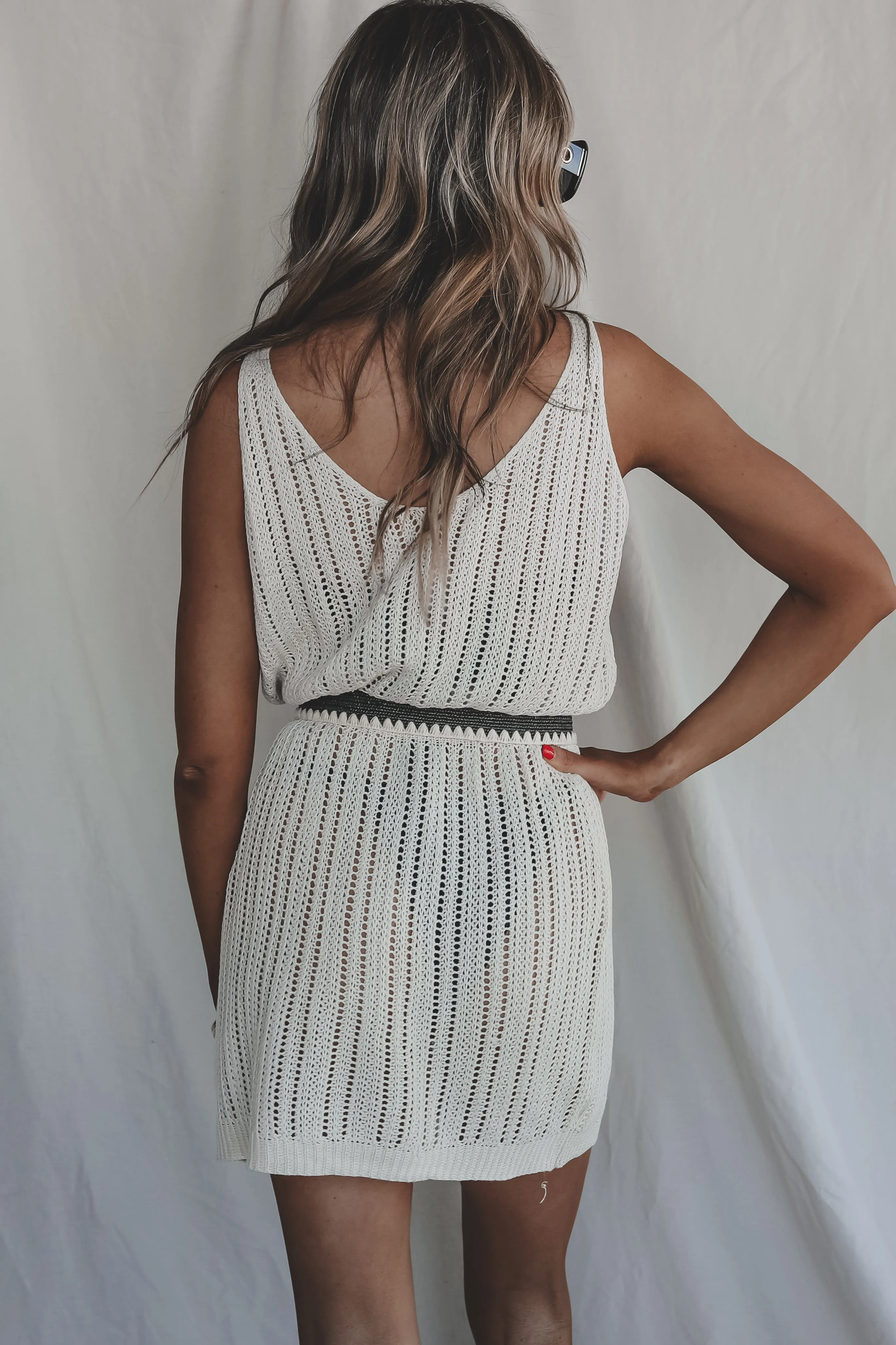Keep Calm And Relax Cover Up Knit Dress