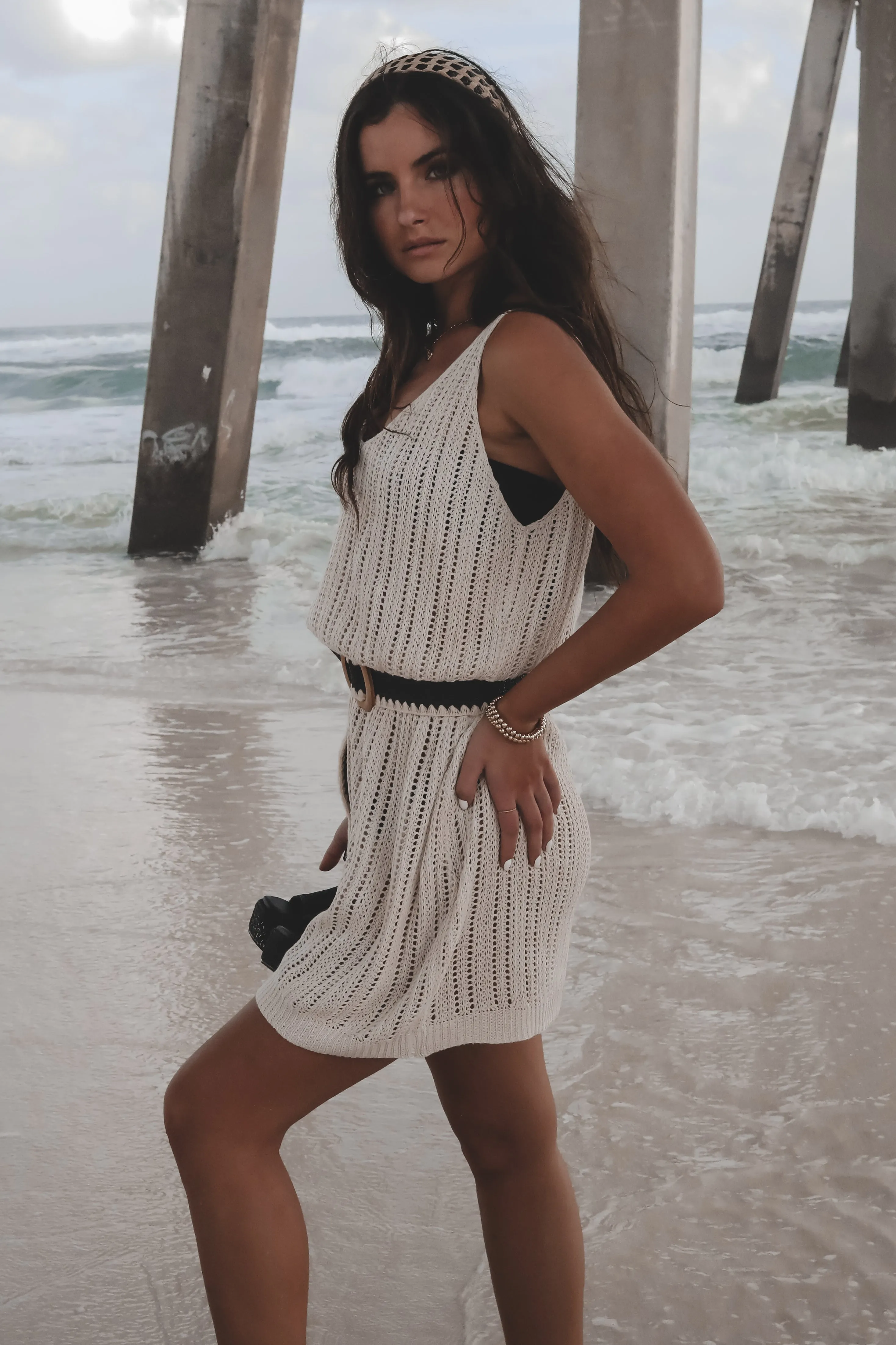Keep Calm And Relax Cover Up Knit Dress