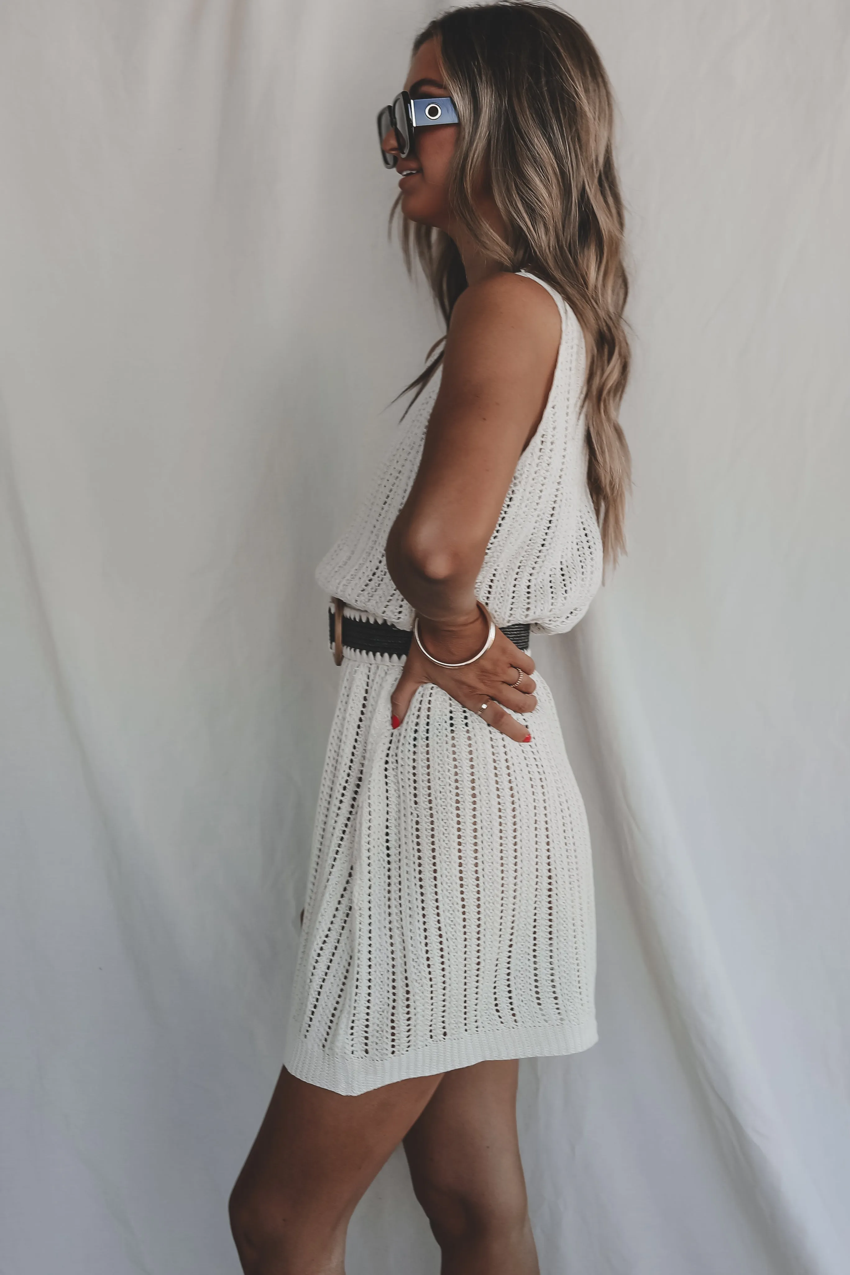 Keep Calm And Relax Cover Up Knit Dress