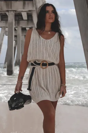 Keep Calm And Relax Cover Up Knit Dress