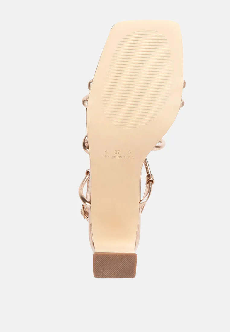 Knotted Strap Sandals