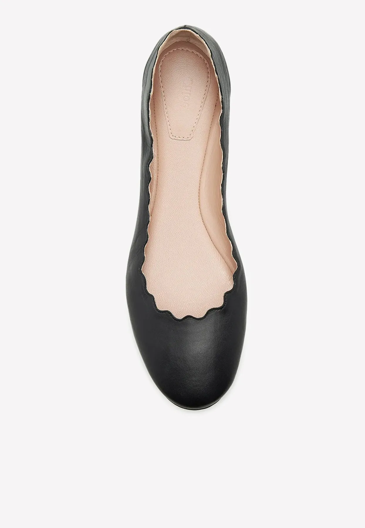 Lauren Nappa Leather Ballet Flats
