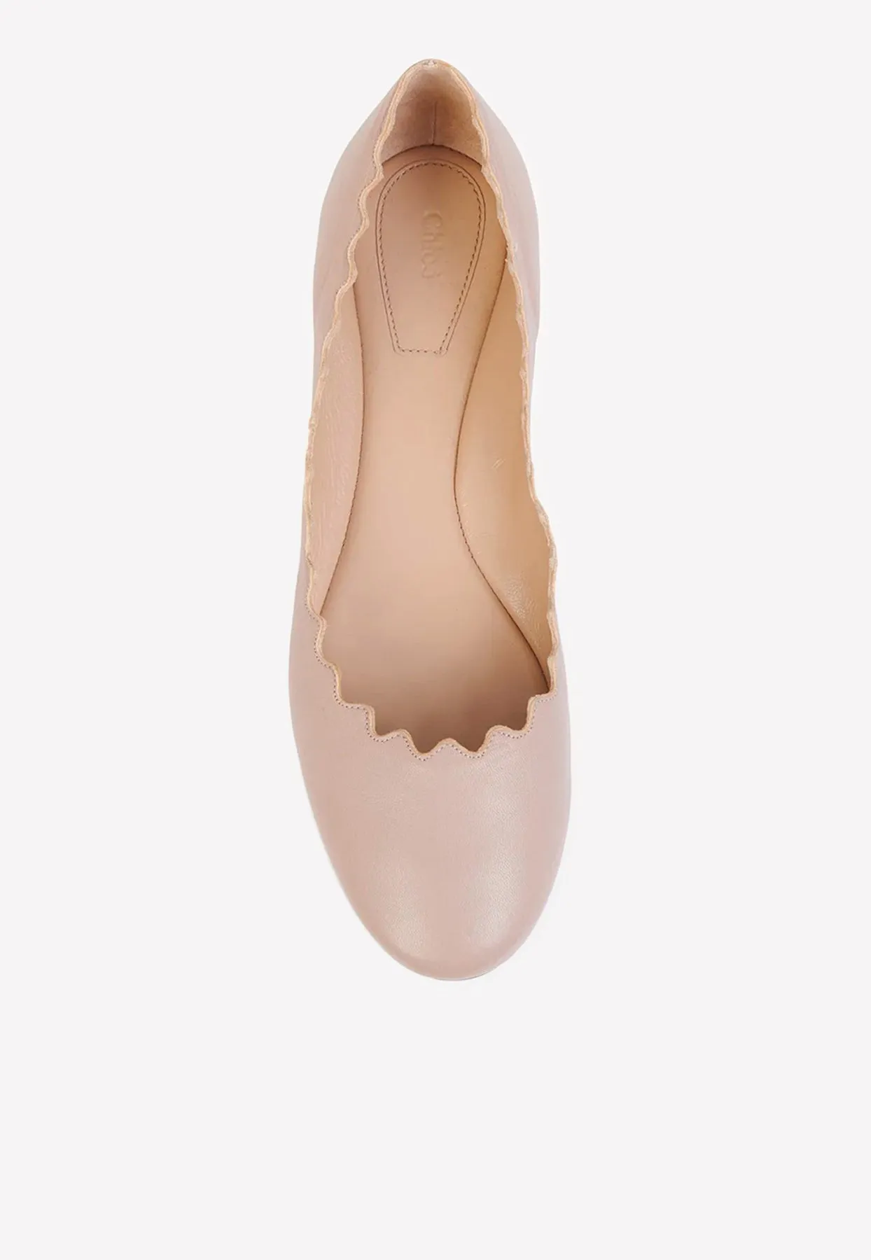 Lauren Nappa Leather Ballet Flats