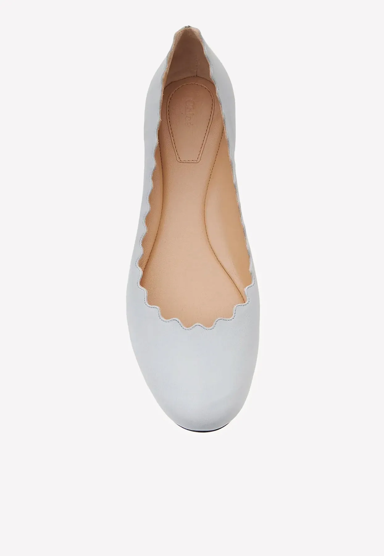 Lauren Nappa Leather Ballet Flats