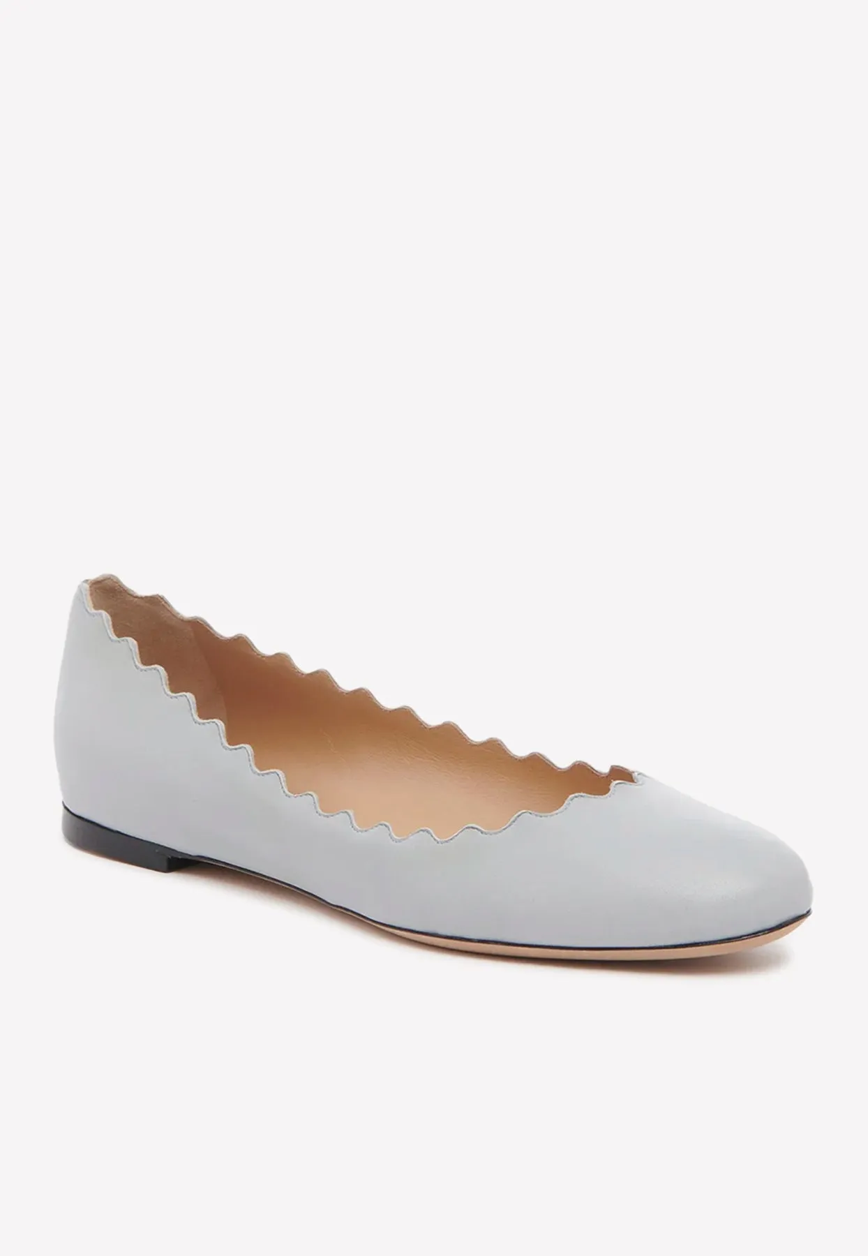 Lauren Nappa Leather Ballet Flats
