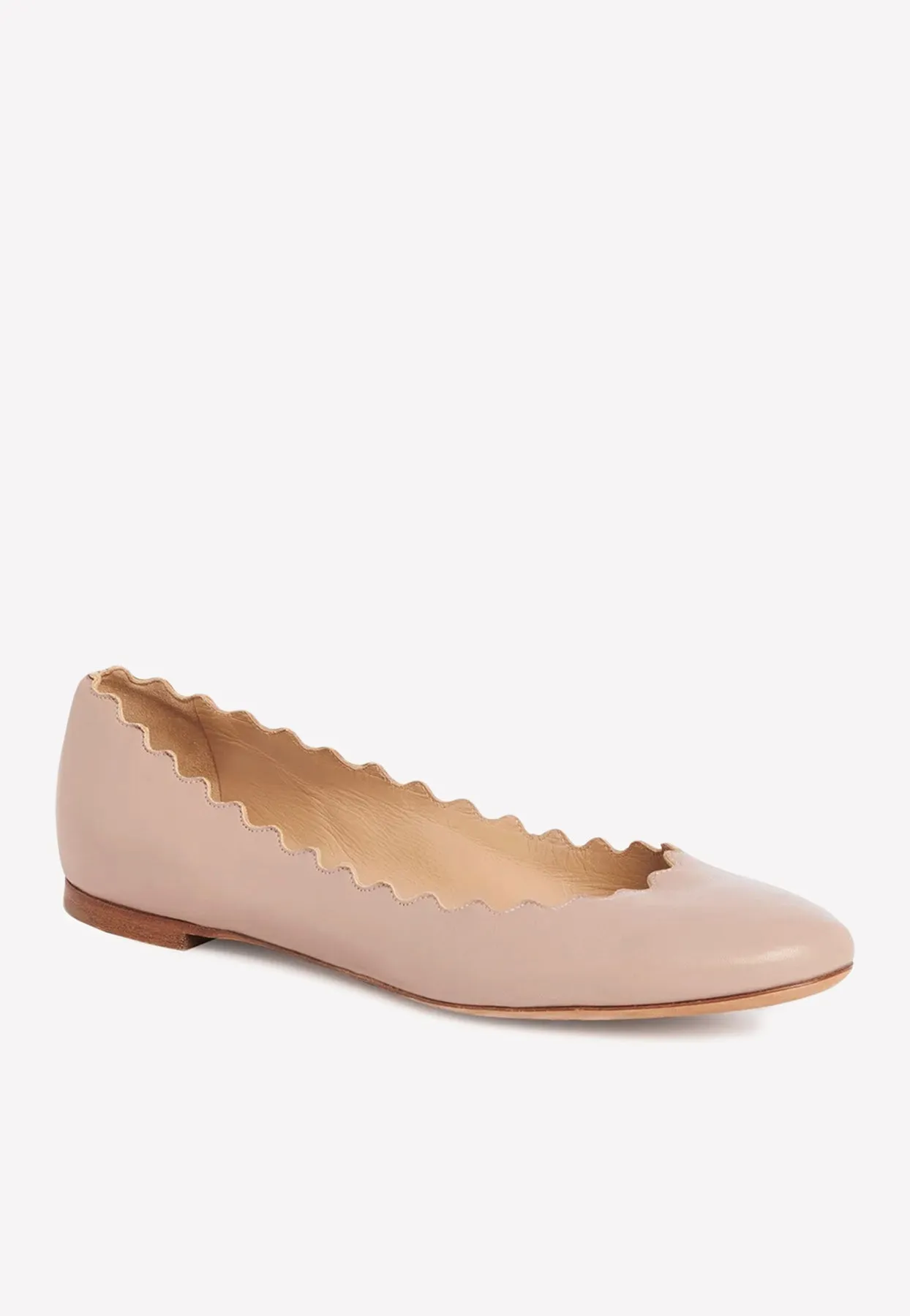 Lauren Nappa Leather Ballet Flats