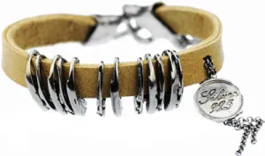 Leather & Silver Bracelet