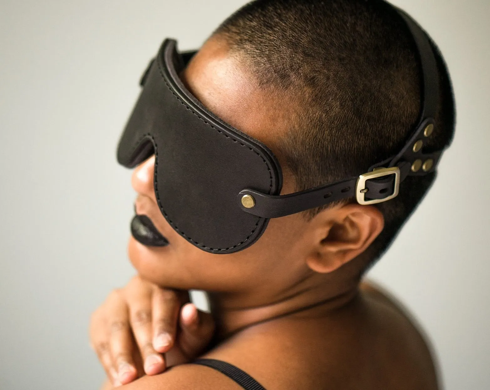 Leather Blindfold