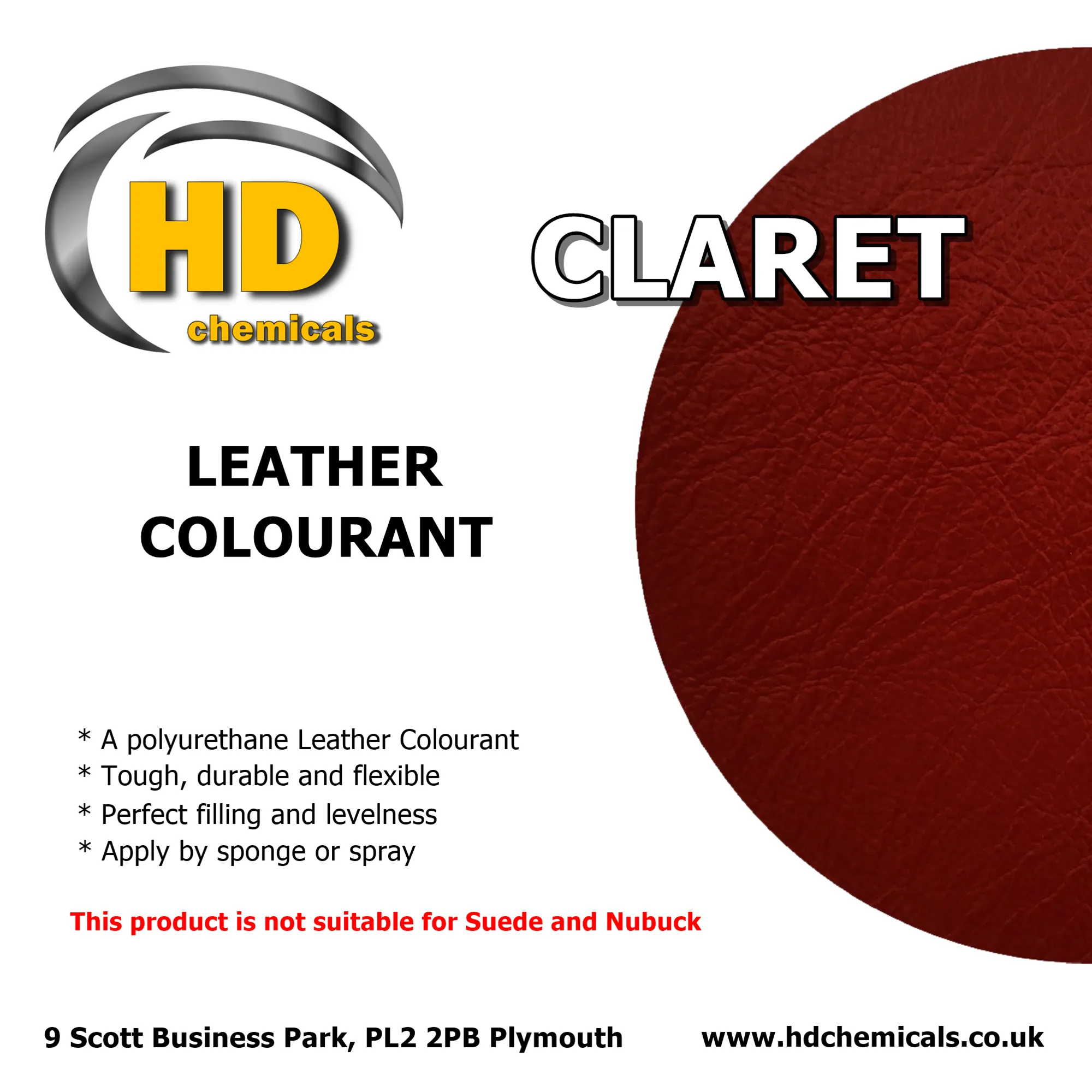 Leather Dye Paint Claret
