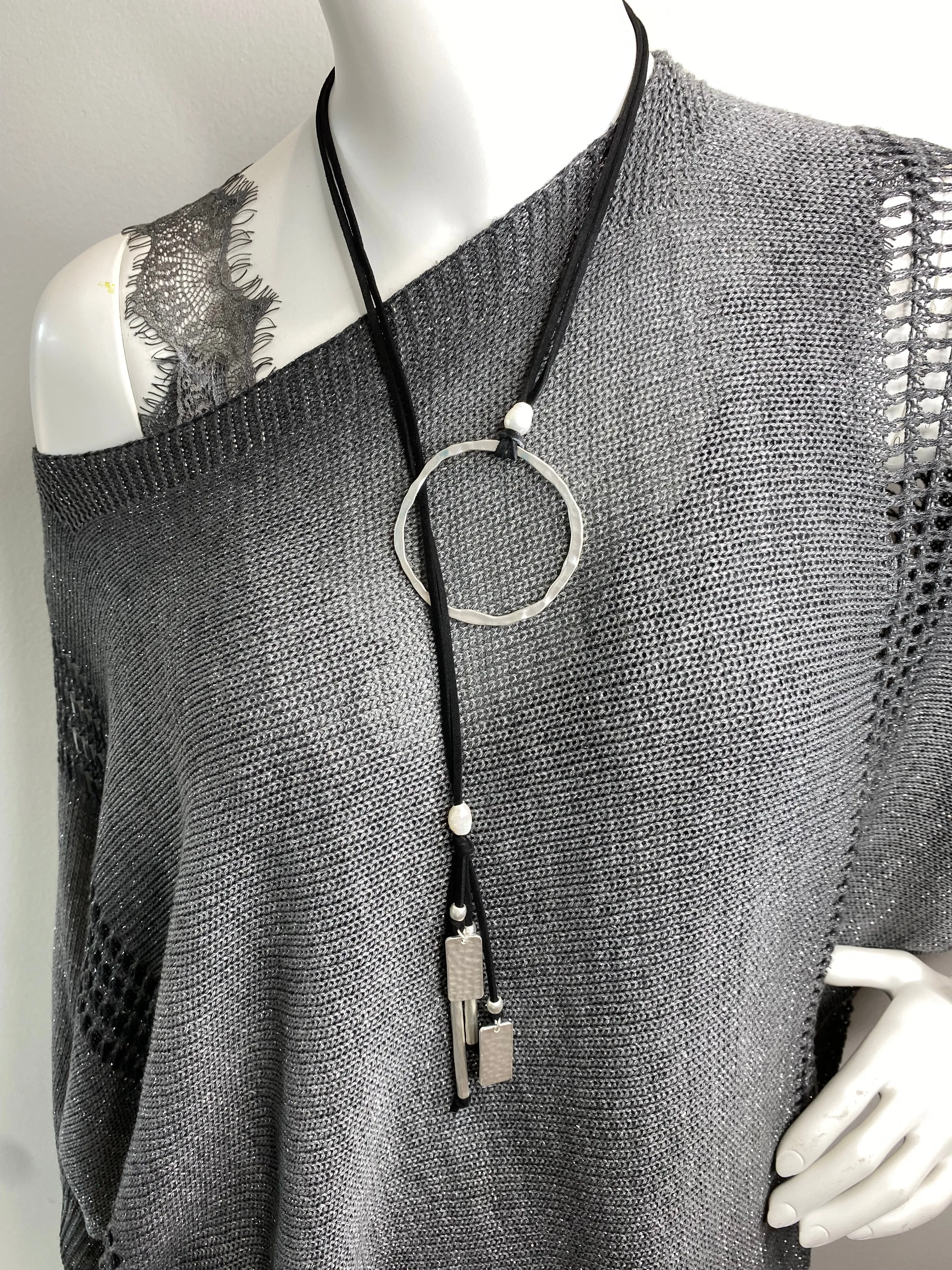 Leather necklace