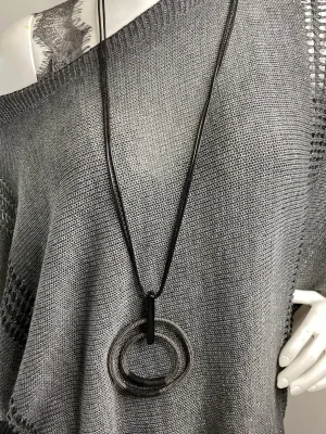 Leather necklace