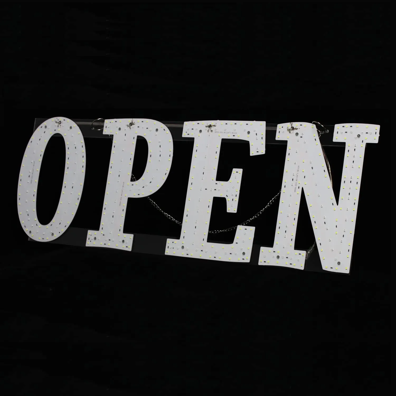 LED Open Signs for Business, 40"x14" Extra Jumbo Unique Design Super Bright Open Sign with Chain, High Visibility Open Sign for Stores Bar Hotel Retail Shops Window Salon Office