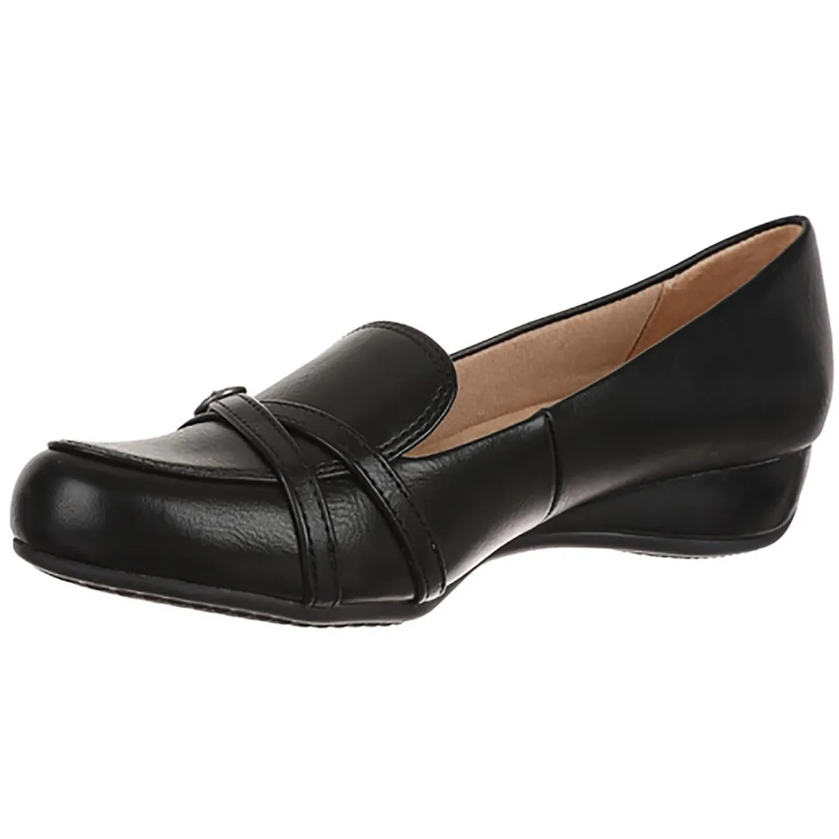 LifeStride Womens Divine Slip On Round Toe Ballet Flats