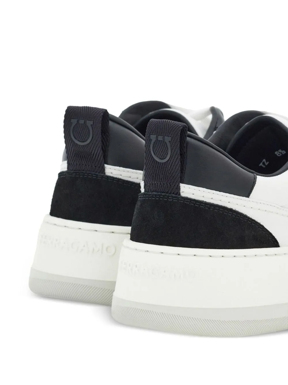 Logo leather sneakers