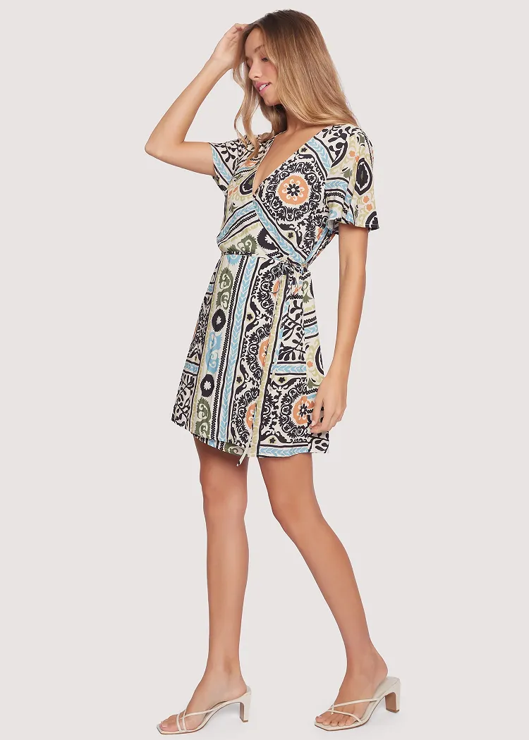 Lost   Wander Oracle Mini Wrap Dress