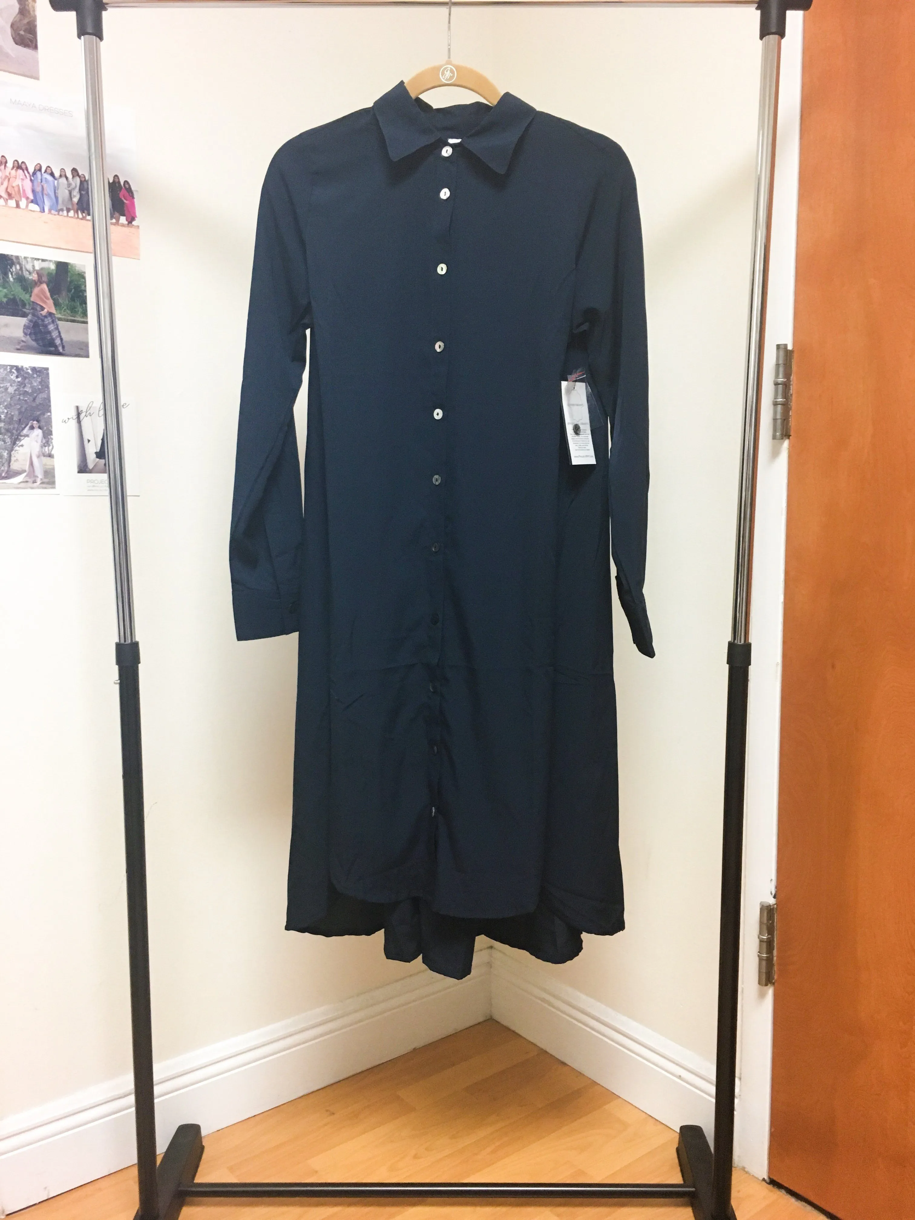 Maaya Short Length - Navy Crepe