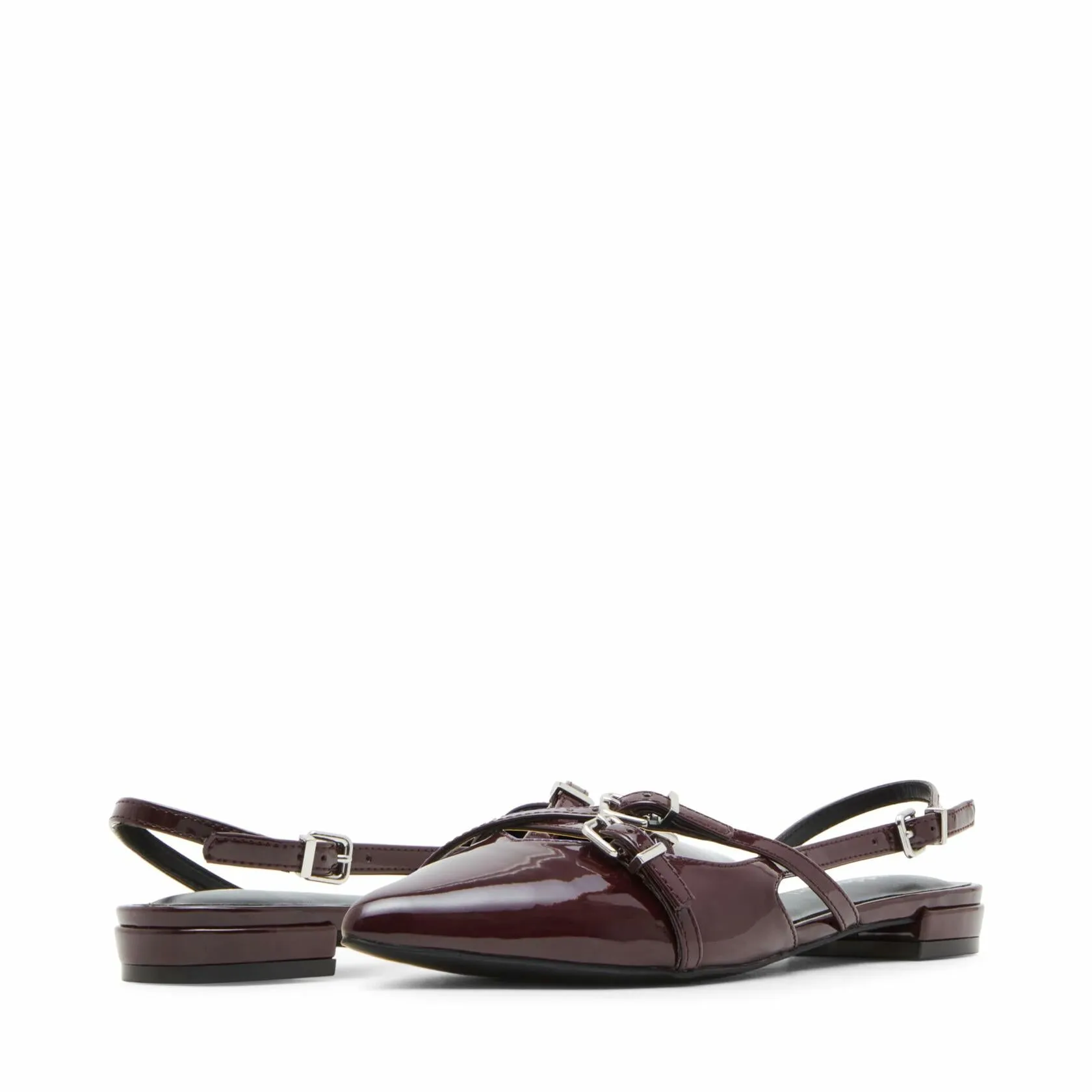 Madden Girl Women's Delilahh Ballet Flat, Vamp Patent, 9 - Like New