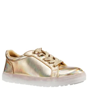 MANGO-GOLD PRISMATIC NAPPA PU