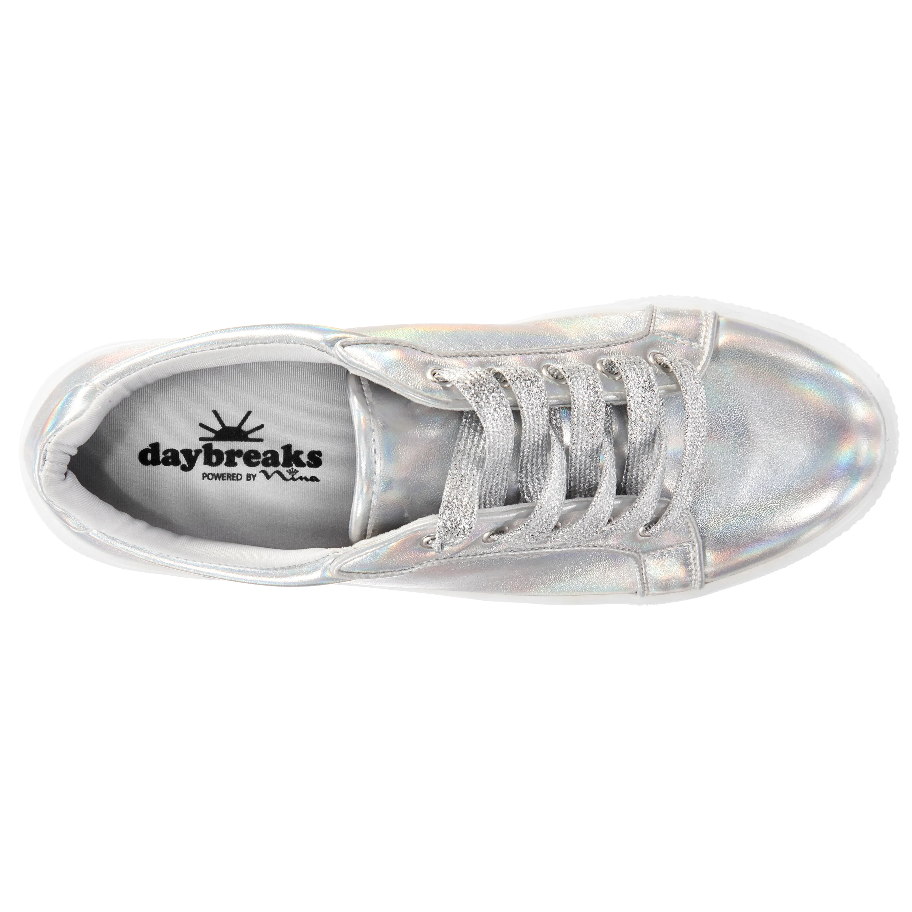 MANGO-SILVER PRISMATIC NAPPA PU