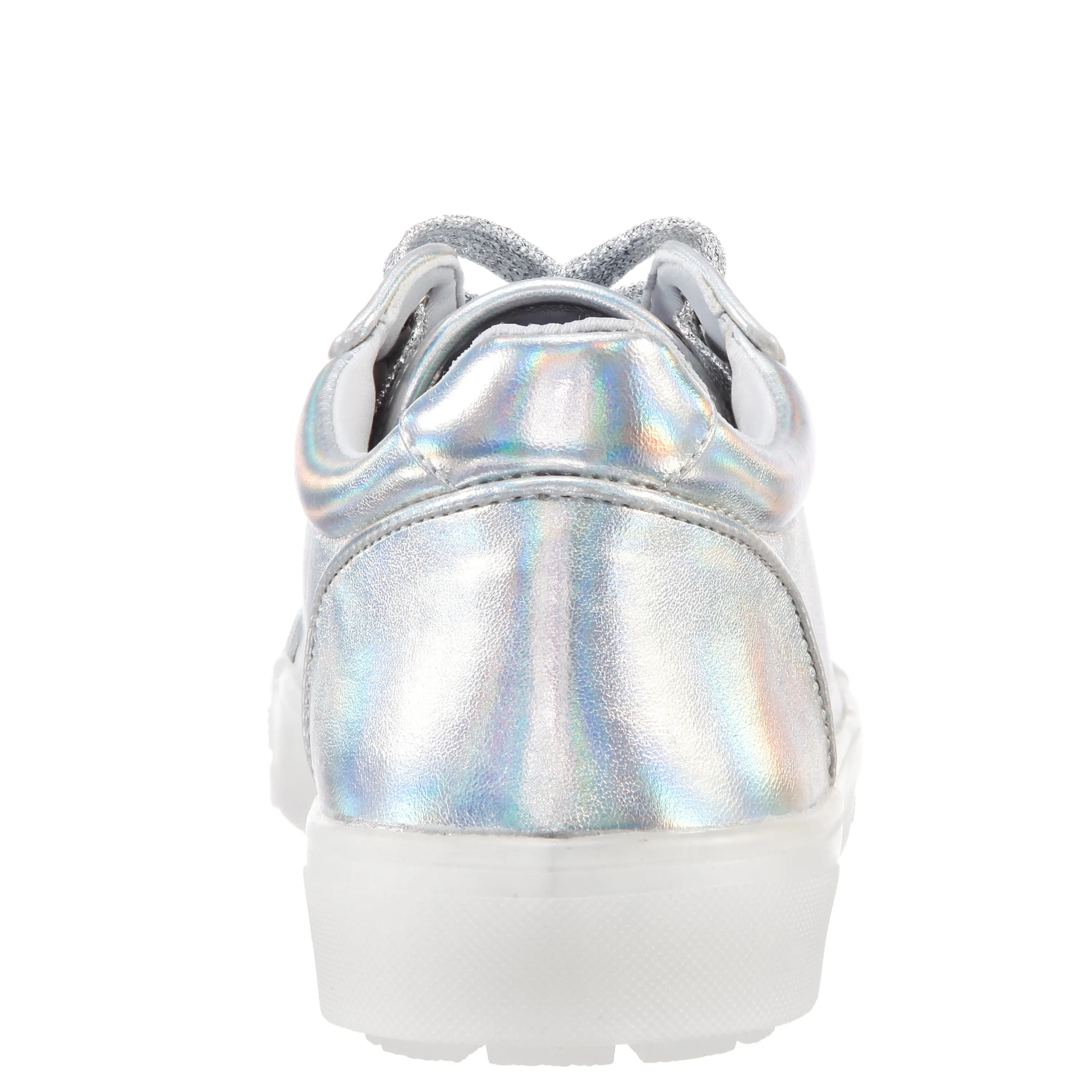 MANGO-SILVER PRISMATIC NAPPA PU